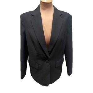 Vero Moda‎ Women's Black Single Button Blazer Size XS Minimalist Capsule Office
